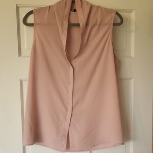 Violet & Claire Soft Pink Sleeveless Blouse